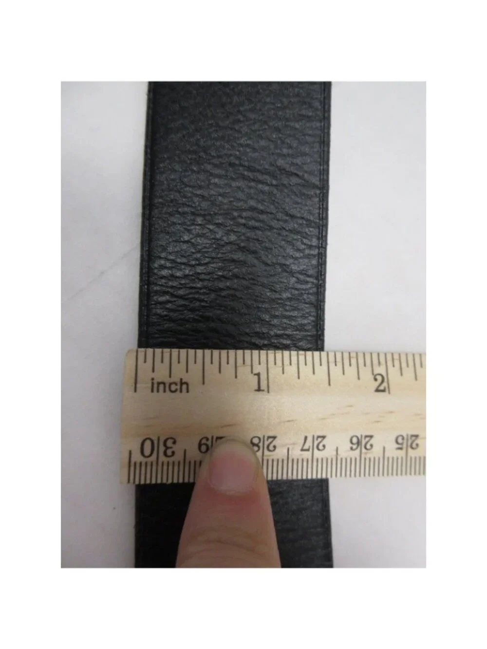 Polo Ralph Lauren Belt 42 Leather Silver Buckle Dress RL Logo Y2K